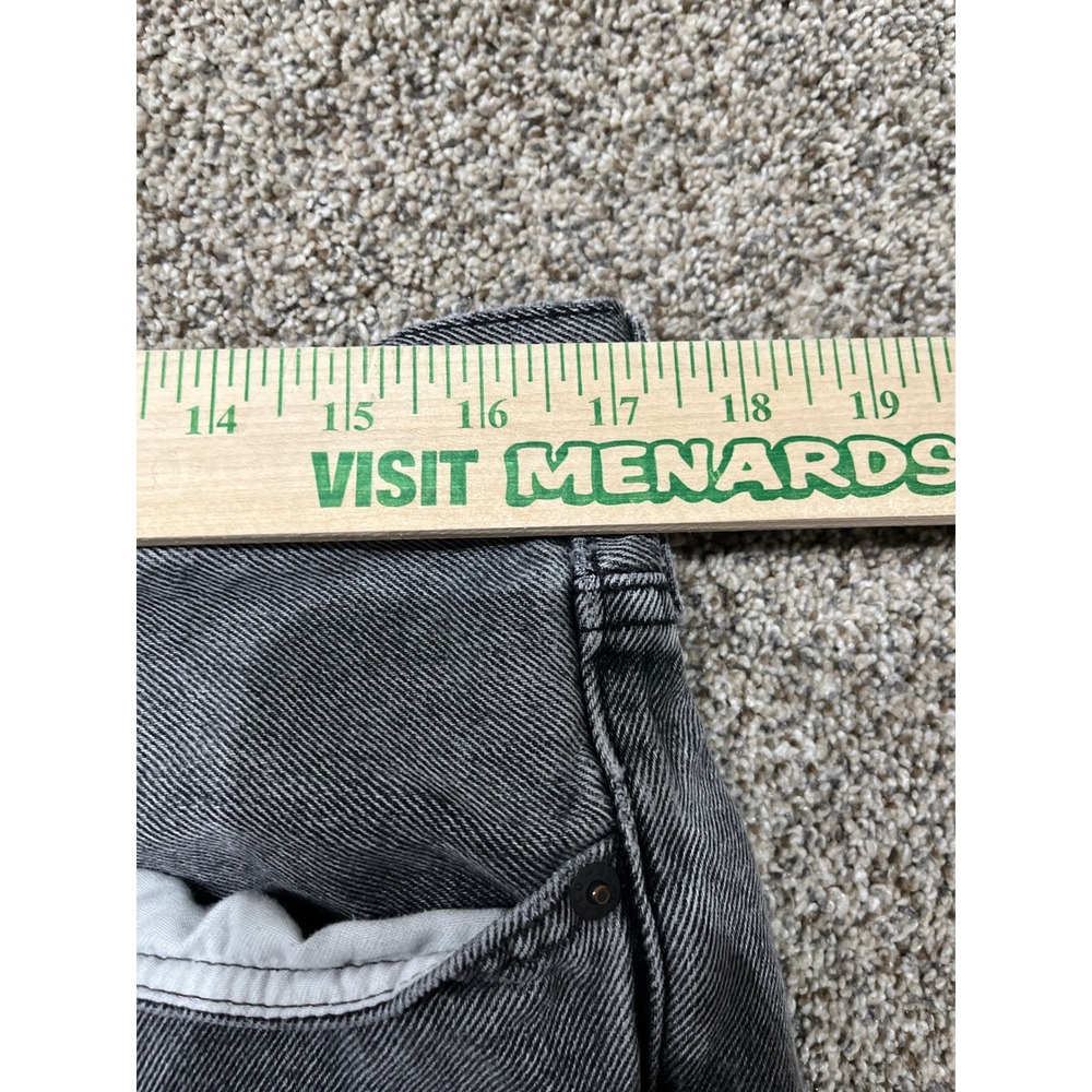 Levis 568 Stay Loose Grey Denim Jeans Mens 34x32 Wide Leg Relaxed Fit Cotton - Picture 4 of 9